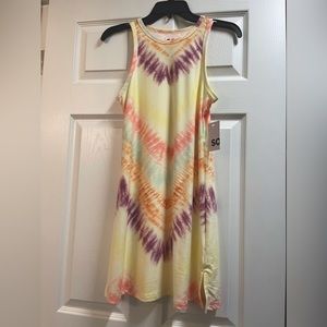 Yellow tie dye dress